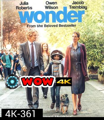 4K - Wonder (2017) ชีวิตมหัศจรรย์วันเดอร์ - แผ่นหนัง 4K UHD