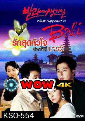 ซีรีย์เกาหลี What happened in Bali