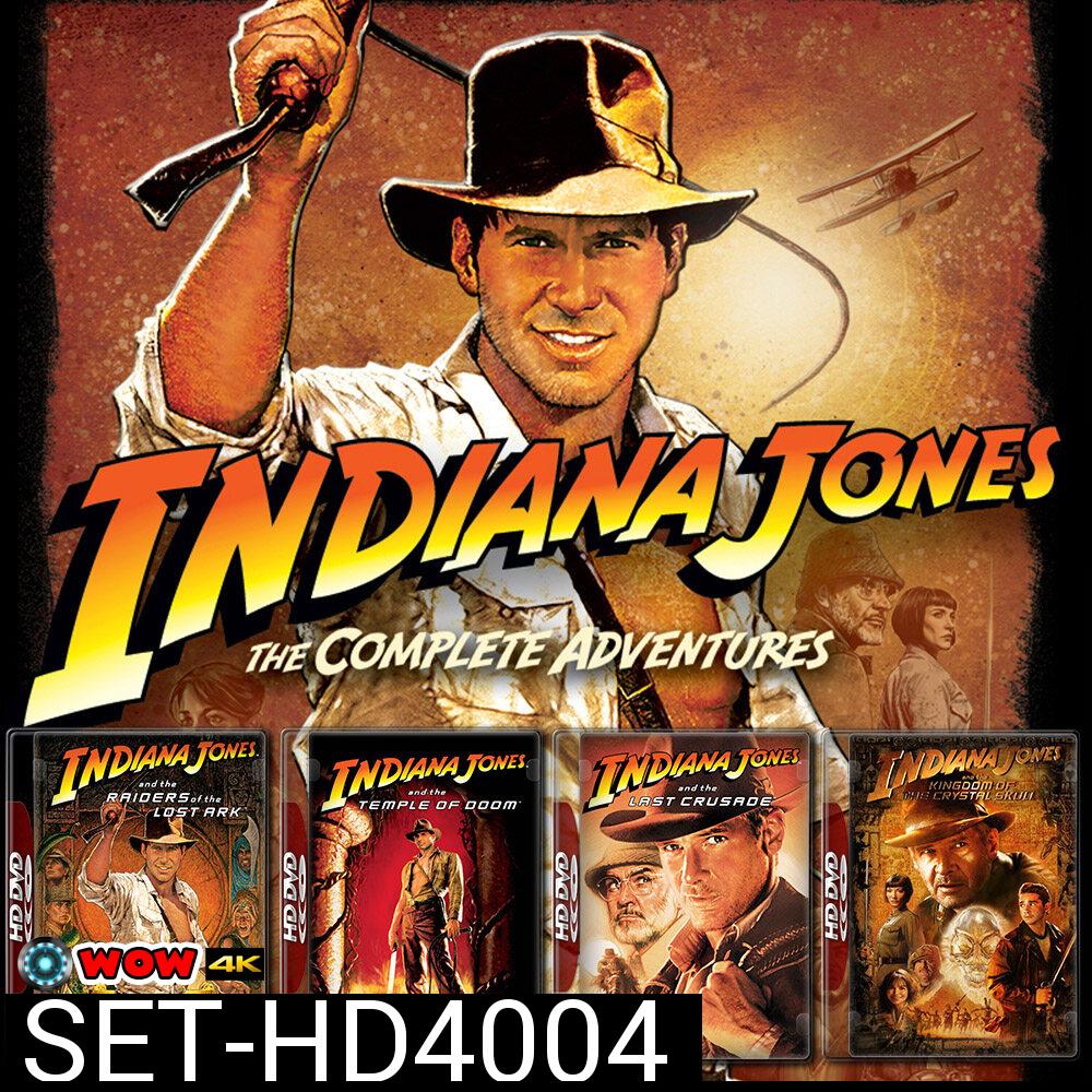 Indiana Jones อินเดียน่า โจนส์ ภาค 1-5 DVD หนัง มาสเตอร์ พากย์ไทย