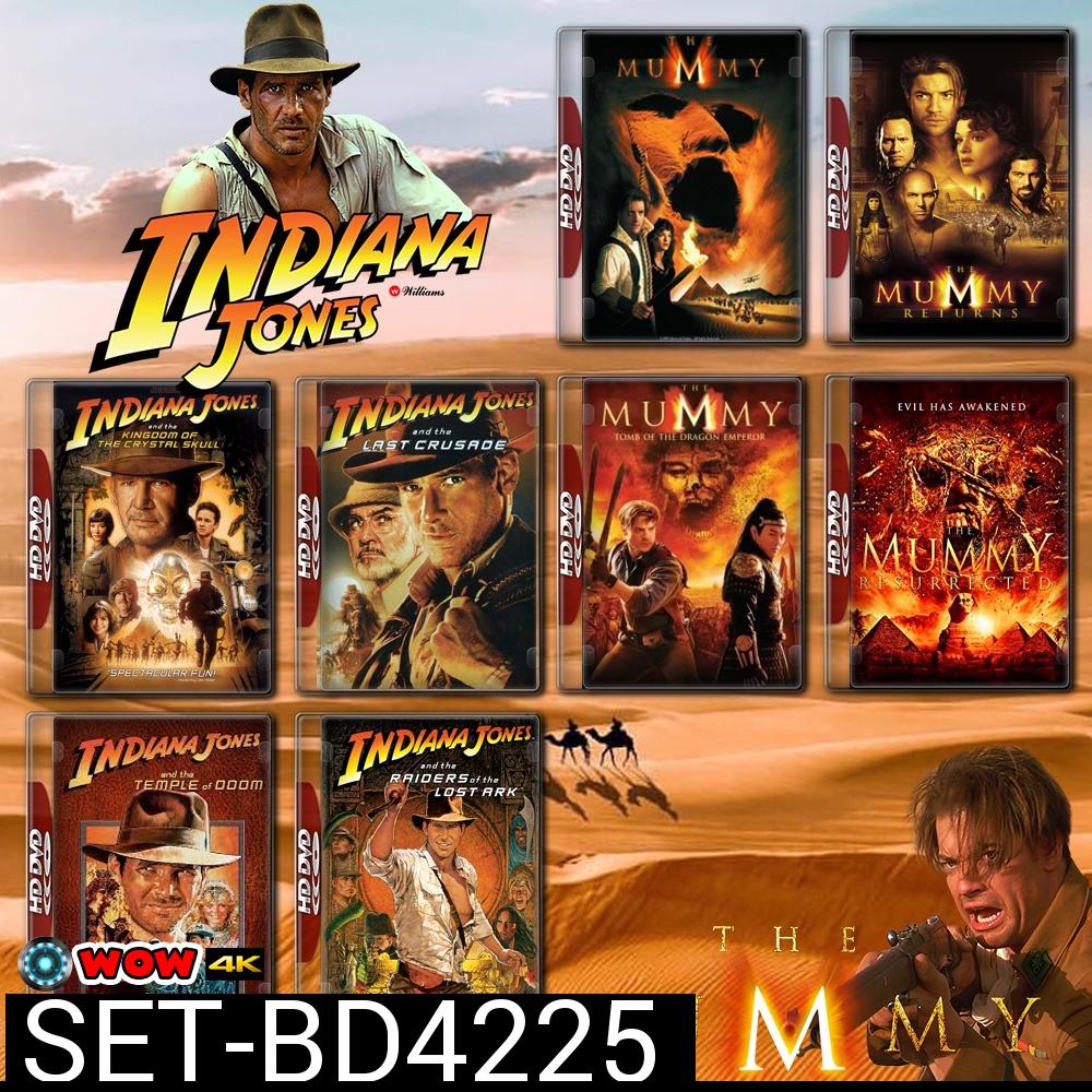 Indiana Jones ภาค 1-4 + Mummy ภาค 1-4 Bluray Master พากย์ไทย