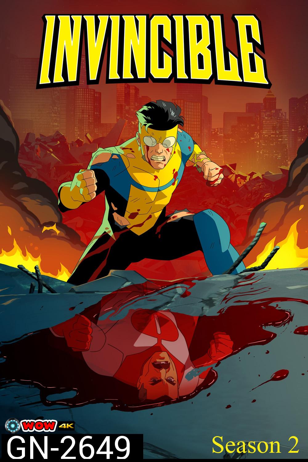 Invincible Season 2 ยอดมนุษย์อินวินซิเบิล (2023) 8 ตอน